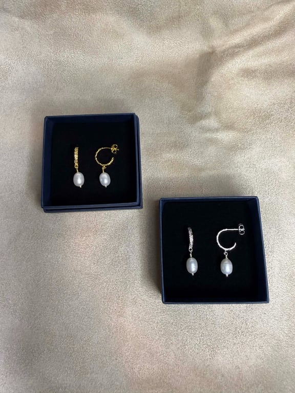 Belle - Øreringe (Forgyldt Sterling Sølv) billede 2