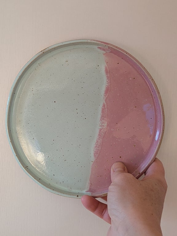 Frokosttallerken mint/pink