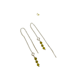 Trillinger ørekæde - lys grøn – produktbillede