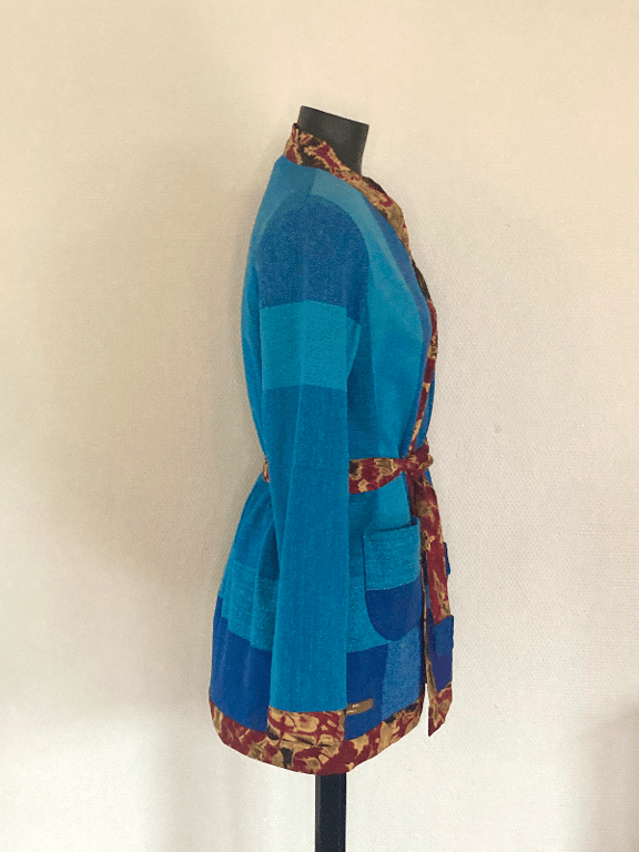 Colorblast jakke med afrikansk touch billede 3