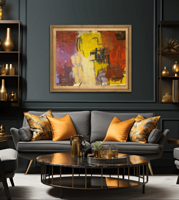 Maleri 80X100cm SOLD billede 4