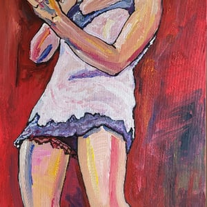 Tina Turner - Private dancer 1 - akryl på lærred - 50 x 100 cm  – produktbillede