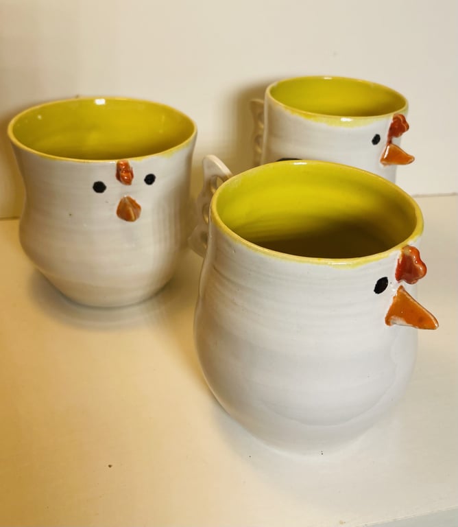 Keramik krus  - Påskekylling krus billede 2