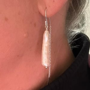 Linea - Øreringe (Sterling Sølv) – produktbillede