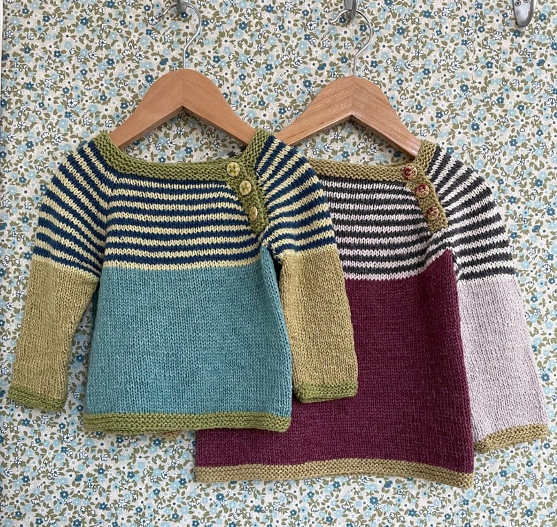 Digital opskrift: Gavstrik Sweater (barn)