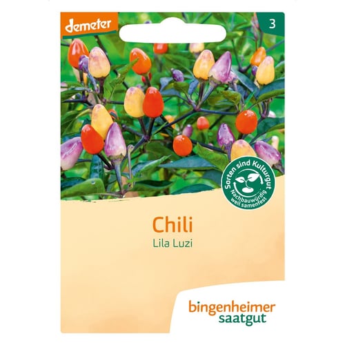 Chili - Lila Luzi - Bingenheimer saatgut