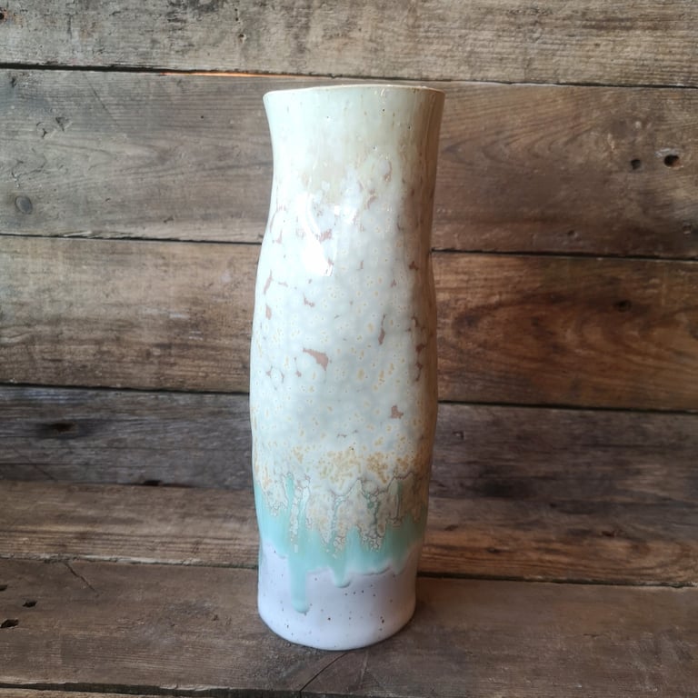 Vase i NORDLYS glasur 