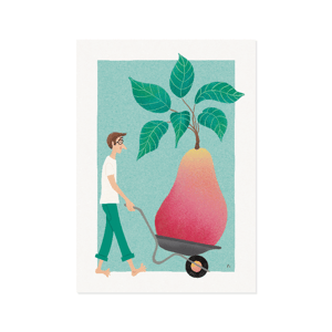 Trillende trillebør – plakat – produktbillede