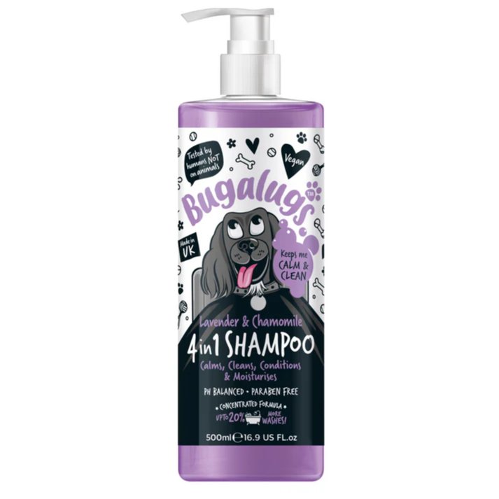 Bugalugs 4-i-1 Shampoo med Lavendel &amp; Kamille (500ml) 