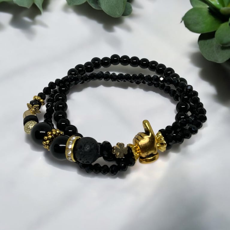 Sort armbånd 
