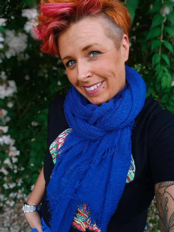 Marylin Tørklæde Cobalt Blå billede 2