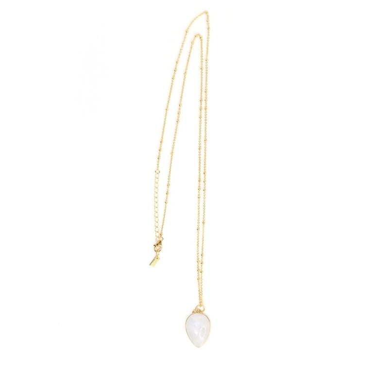 Månesten halskæde - dråbe (4)