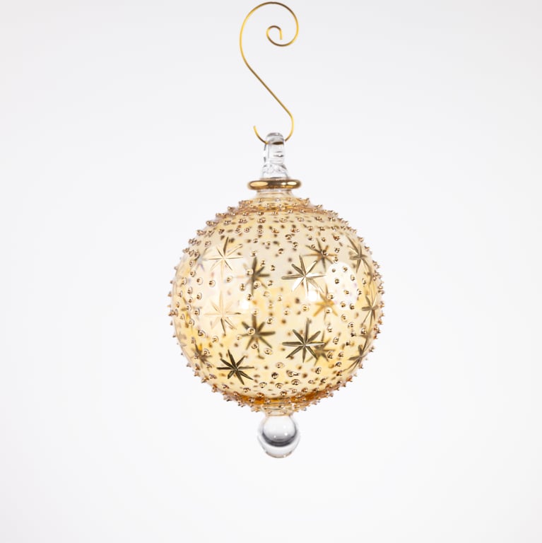 JULEKUGLE DESIGN 1003 GOLDEN MED GULD billede 2