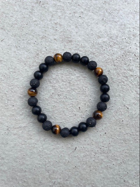 Obsidian, Tigerøje, Lava - Kvalitet A-AA billede 4