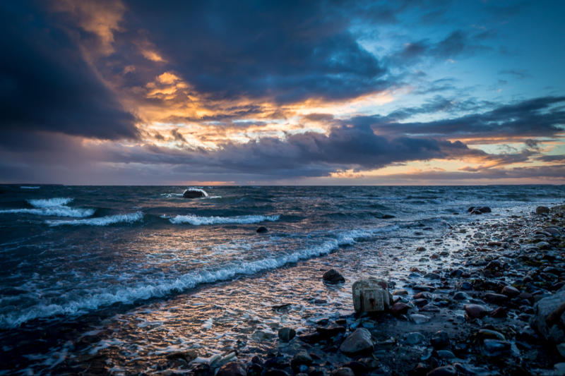 Masnedø fortet lige efter solnedgang 