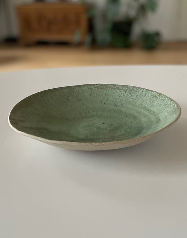 Fad/salatskål, kobbergrøn - ø 25 cm