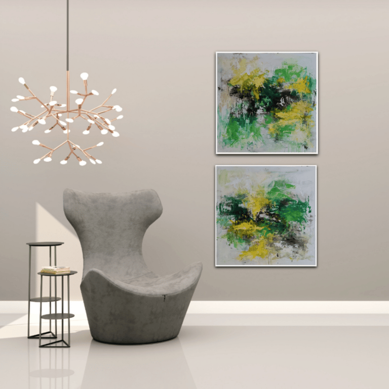 WILD N' GREEN (100x100) billede 3