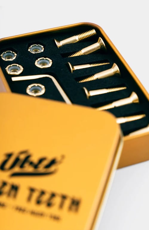 ÛBER Skateboards, 7/8 inch - Golden Teeth skateboard assembly kit (2)