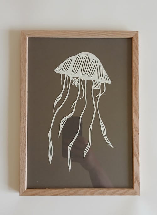 Gople 89 - A4, skiffergrå, indrammet