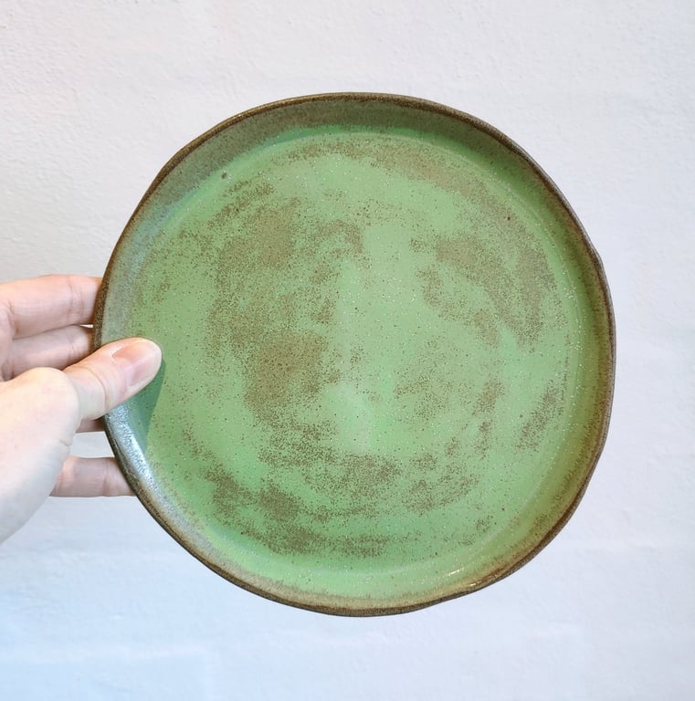 TALLERKEN Ø19 MOS GRØN