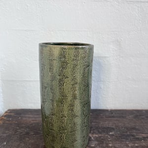 Vase, grøn 19 cm – produktbillede