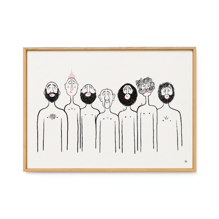 Badegutter – plakat billede 2