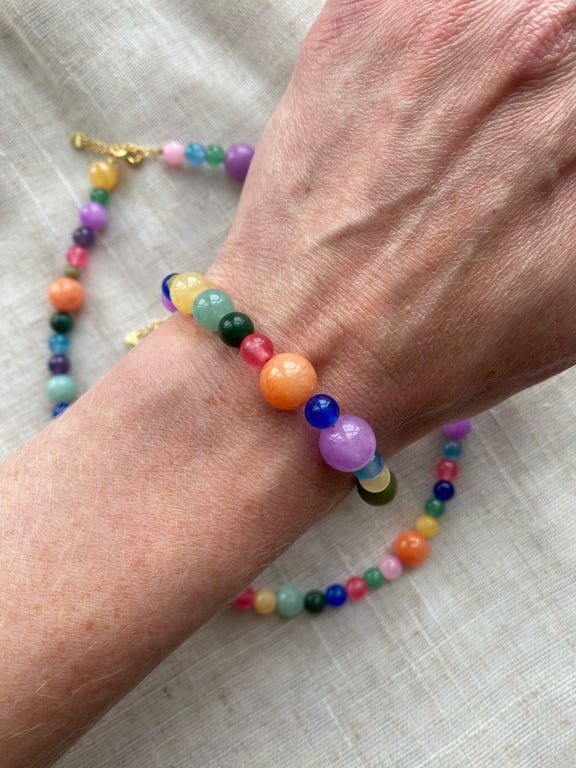 Regnbue armbånd billede 2