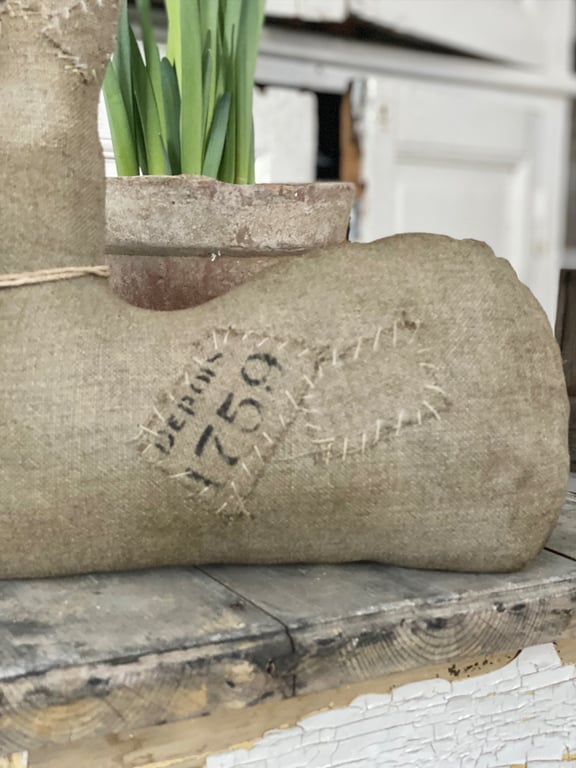 Håndsyet vintage hare. billede 2