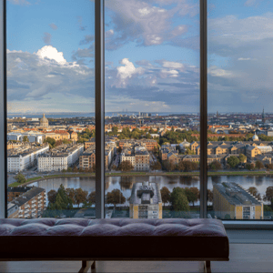 Udsigt over København fra Mærsk tower også kaldet &quot;forskertårnet&quot; – produktbillede