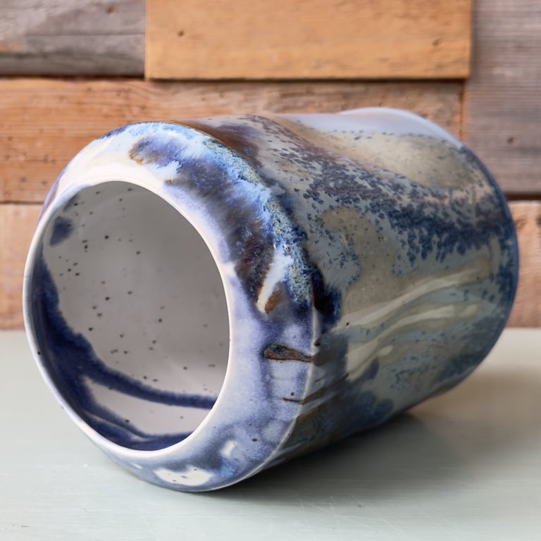 Blå vase  billede 4