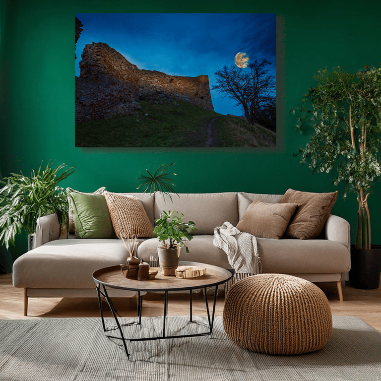 Vordingborg slotsruin en kold efterårs aften billede 2