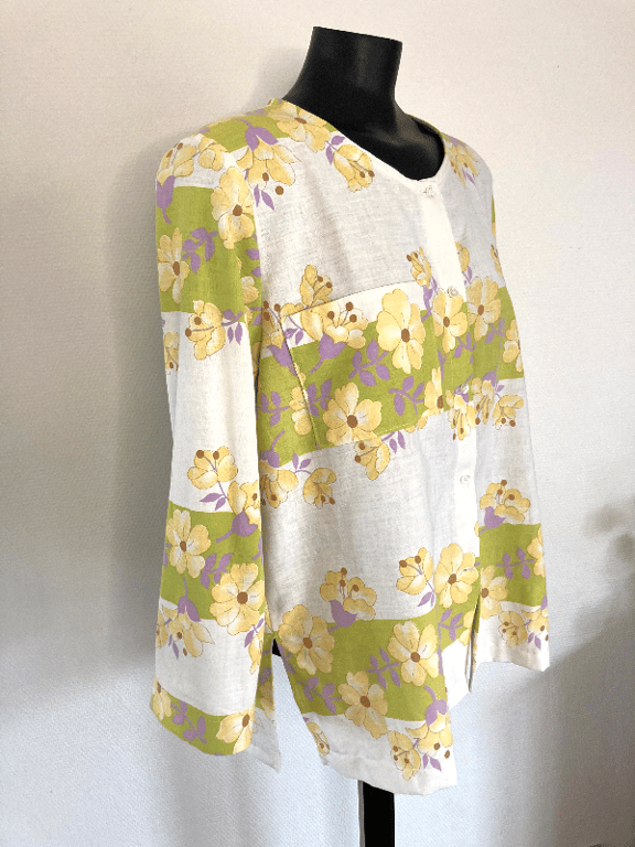 Skjortebluse med brystlomme billede 4