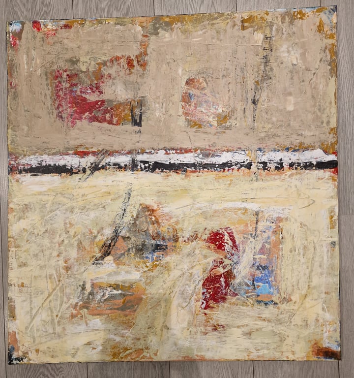 #1317  80 x 80 cm. SOLD  billede 2