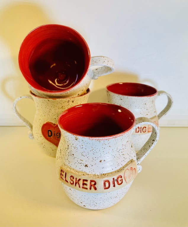 Krus med tekst  - Elsker dig billede 2