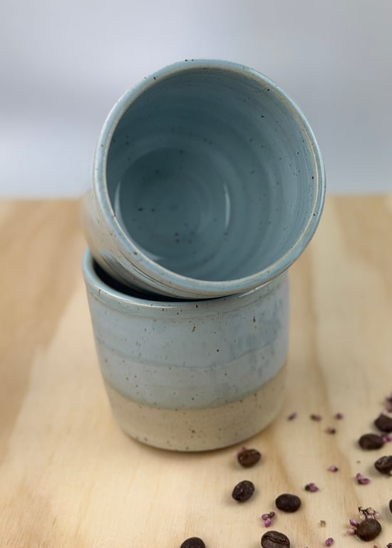 Lyseblå lava kop  billede 3