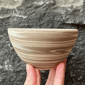 Marmoreret skål, cappuccino  – produktbillede