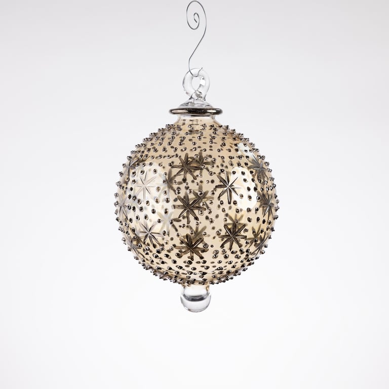 JULEKUGLE DESIGN 1003 DIJON MED HVIDGULD billede 3