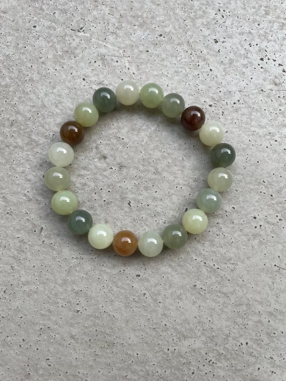 Multi Grøn Jade Nefrit Grande - Kvalitet AA billede 3