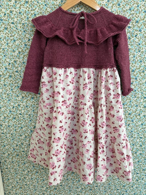 Digital opskrift: Annas flæsekjole - med syet skørt (barn)  billede 2