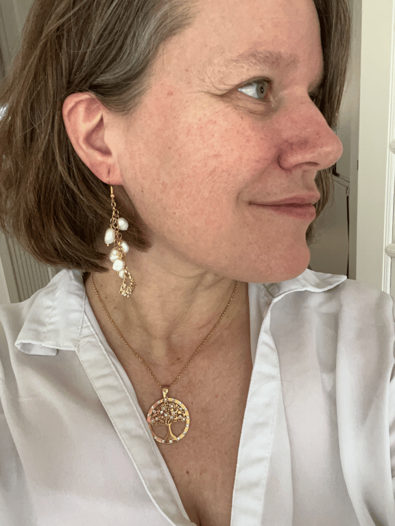 Lækre øreringe med ferskvandsperler billede 5