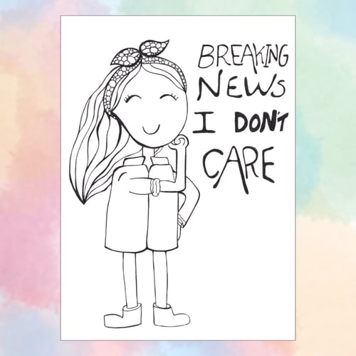 Kort: breaking news i dont care 