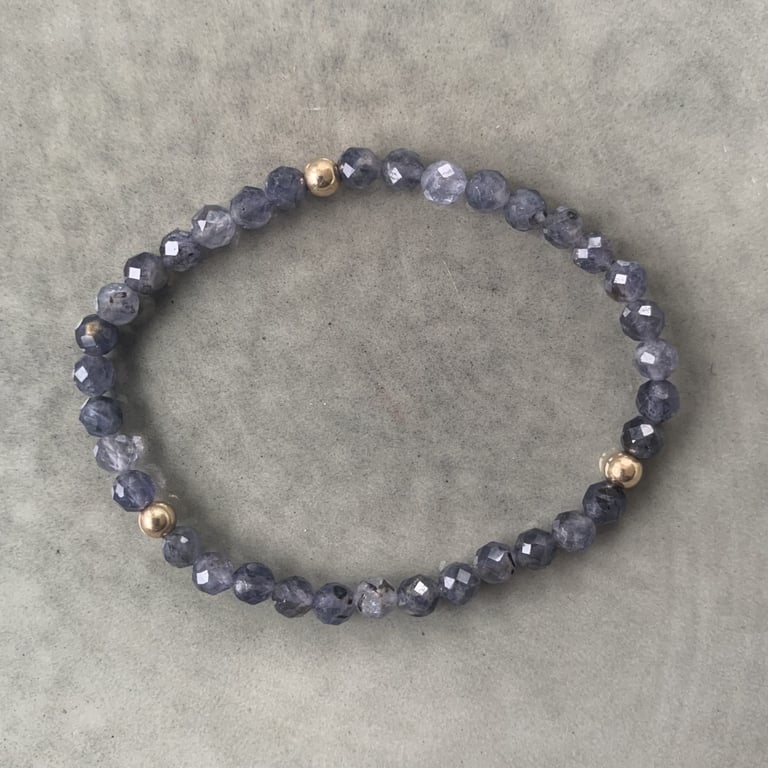 Iolit armbånd 4mm billede 2