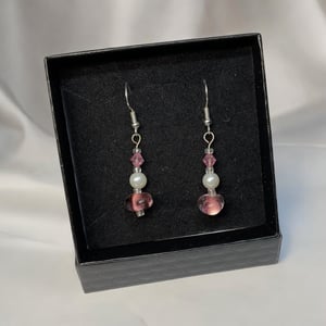 Lyserød Øreringe – produktbillede