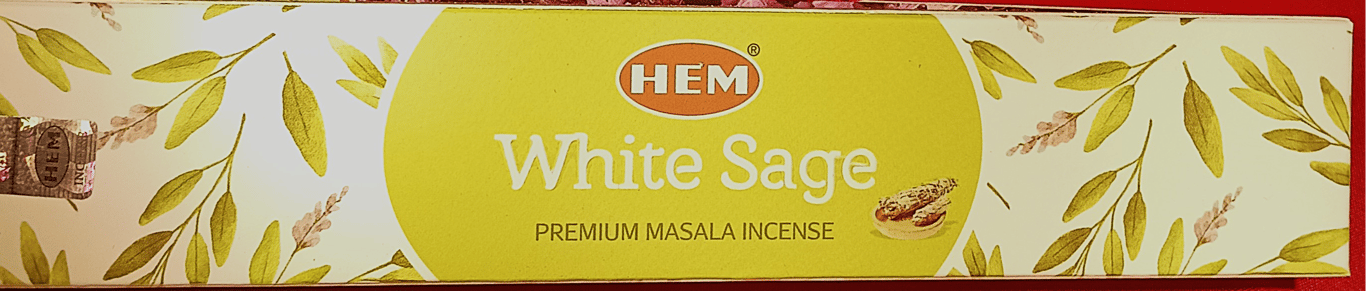 Hvid Salvie primium Masala Røgelsespinde  HEM