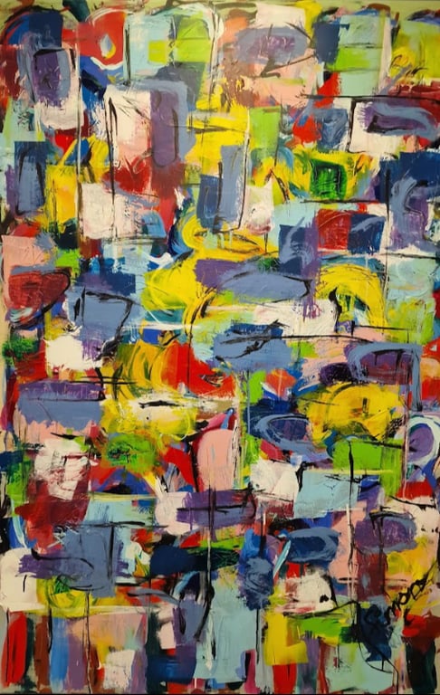 #1185 Maleri  100X150cm SOLD
