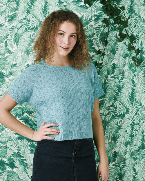 Kit: Bluse med diagonal-tern 