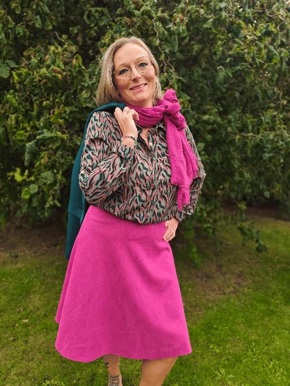 Sarah Nederdel Fushia  billede 2