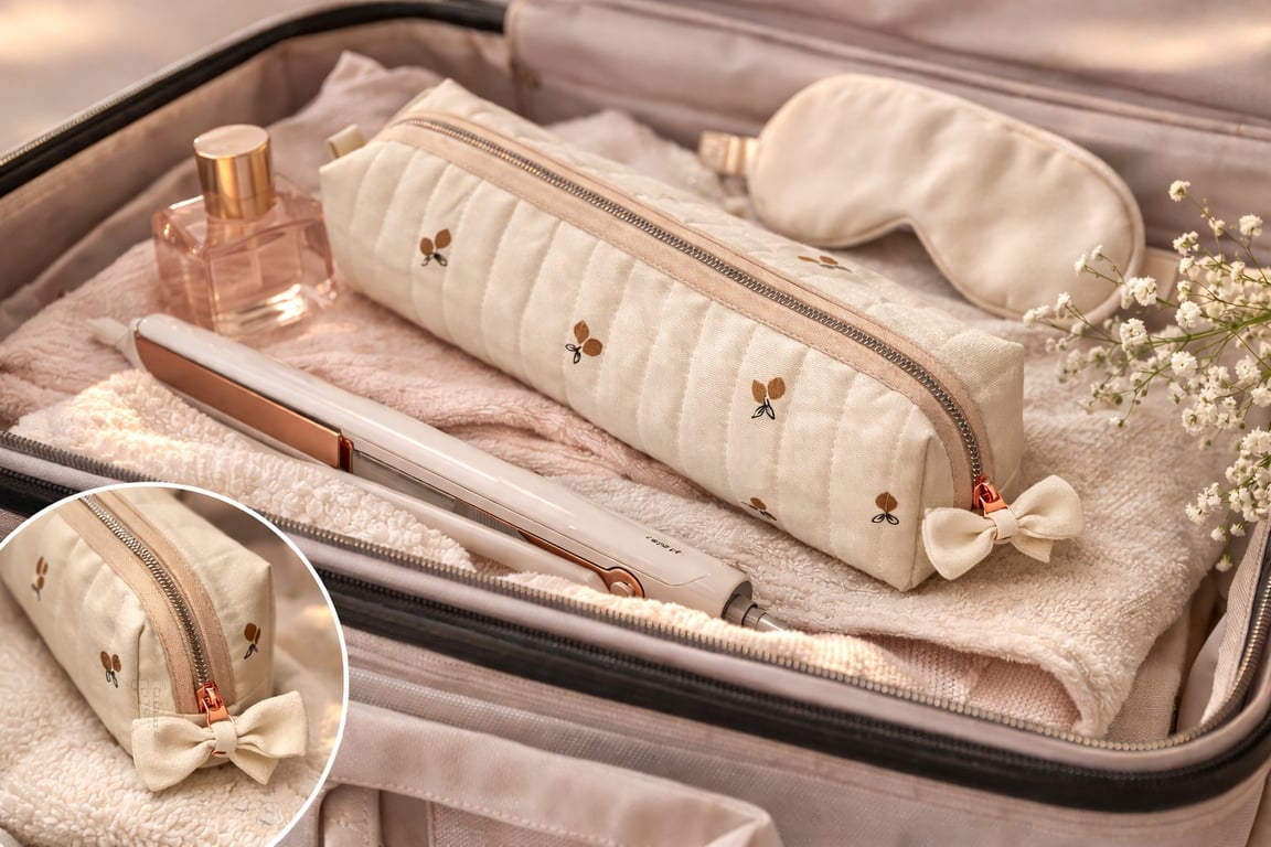 Rejsetaske til krøllejern og glattejern. NYHED 2026