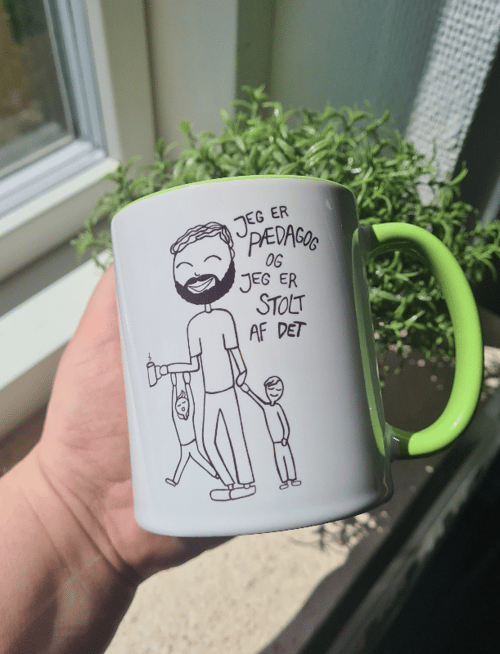 Krus: Jeg er pædagog og jeg er stolt af det (skæg)Grøn