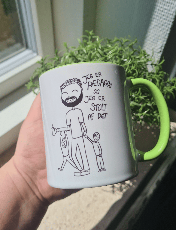 Krus: Jeg er pædagog og jeg er stolt af det (skæg)Grøn